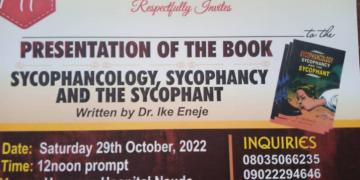 Medical Doctor, Ike Eneje Launches Book to Tackle Sycophancy
