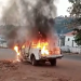 Breaking: Unknown gunmen sets ablaze Police van in Enugu