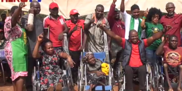 Joy overflow as APGA Guber Candidate, Nweke gives Wheelchairs to People with Disability