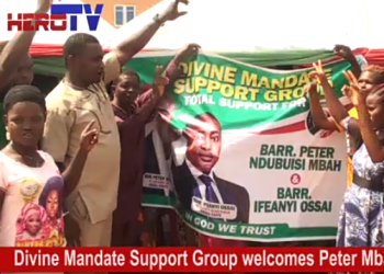 Divine Mandate Support Group Welcomes Peter Mbah in Ezeagu