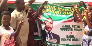 Divine Mandate Support Group Welcomes Peter Mbah in Ezeagu