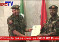 Chinade takes over as new GOC 82 Division, Enugu