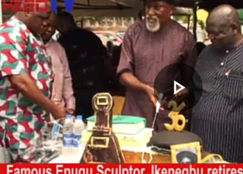 IMT celebrates Iconic Sculptor who designed Unity Park Gigantic Lion, Ikenegbu as He Retires
