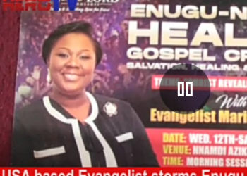 Popular USA based Evangelist, Anim storms Enugu for Mega Crusade