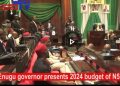 Breaking: Enugu State Governor, Mbah presents 2024 Budget of 521 Billion Naira to the State Assembly