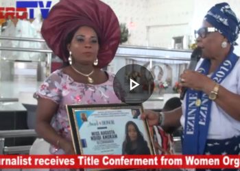 VIDEO: Enugu Journalist, Ndidi Conferred With EZINWANNEM Title By Women Association