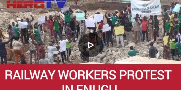 VIDEO: RAILWAY WORKERS PLAN LEGAL ACTION AGAINST ENUGU GOVT  IF……….