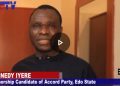 VIDEO: I’m Most Competent For Edo Governorship – Comrade Iyere Tells Edo People