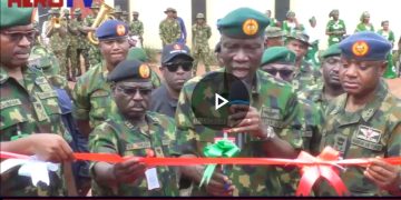 VIDEO: Jubilation in Enugu Barracks, Army Chief Commissions Several Projects, Promises For More