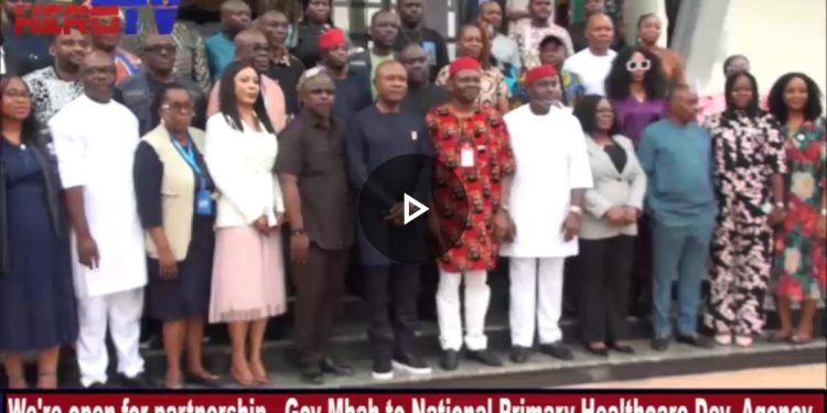 VIDEO: We’re Always Open For Partnership – Gov Mbah Tells Team Of The National Healthcare Dev. Agency