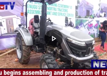 VIDEO: Enugu Begins Assembling And Production of Tractors, Gov Mbah Lays Foundation