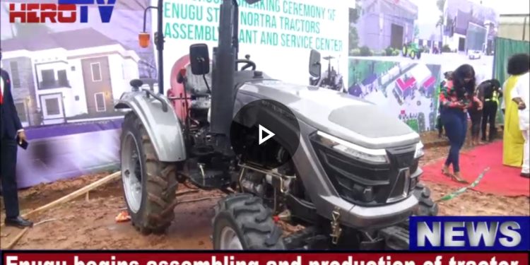VIDEO: Enugu Begins Assembling And Production of Tractors, Gov Mbah Lays Foundation