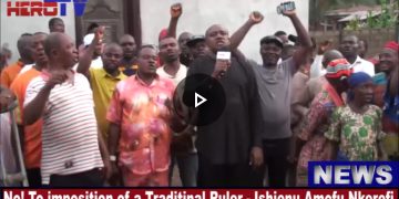 VIDEO: Enugu Community, Nkerefi Protest Imposition Of Traditional Ruler, Seek Intervention
