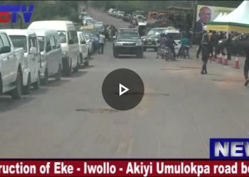 VIDEO: Enugu Governor Begins Construction Of 44.8KM Eke-Iwollo-Ngbagbu Owa Roads