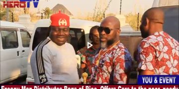 VIDEO: Enugu Businessman, Anieke Spends  Over N100 million On Charity, Gifts Buses To The Poor
