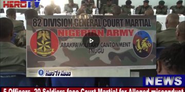 VIDEO: Officers, Soldiers Face 9 Member Panel For Various Offenses