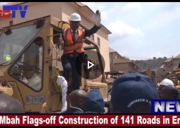 VIDEO: Enugu Gov, Mbah Flags-off Construction of 141 Urban Roads, Promises More