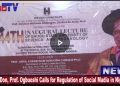 VIDEO: ESUT 44Th Inaugural Lecture Echoes Govt Regulation of Social Media – Prof Ogbuoshi