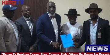 VIDEO: Enugu Govt Partners Tribu Company, Sunghai Agro For Mass Cocoa, Cassava, Pepper Production