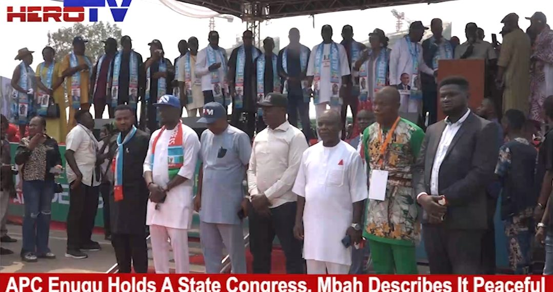 VIDEO: APC Enugu Is Now Peaceful – Gov Mbah As Party Elect New Exco At State Congress
