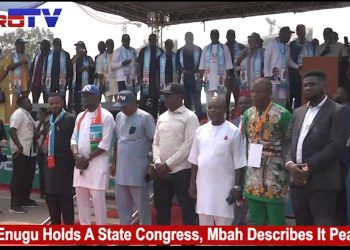 VIDEO: APC Enugu Is Now Peaceful – Gov Mbah As Party Elect New Exco At State Congress