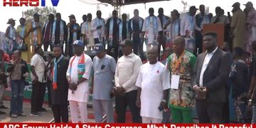 VIDEO: APC Enugu Is Now Peaceful – Gov Mbah As Party Elect New Exco At State Congress