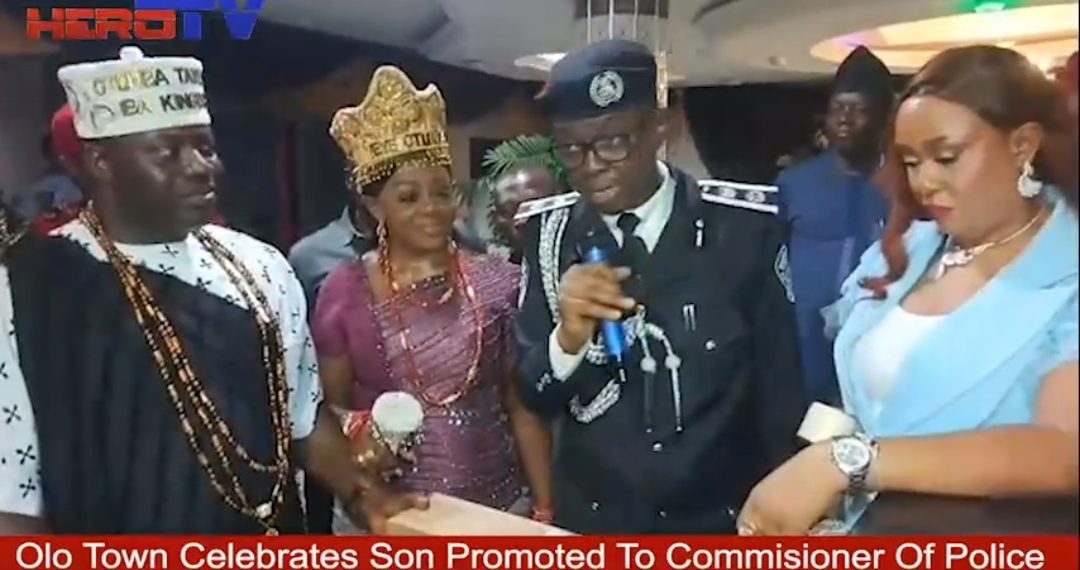 VIDEO: Olo Town Assembly Lagos Branch Hosts Son, CP Uzoefuna Promoted To Commissioner of Police