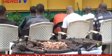 VIDEO: Enugu Police Parades 14 Suspected Fulani Kidnappers Operating Across Enugu