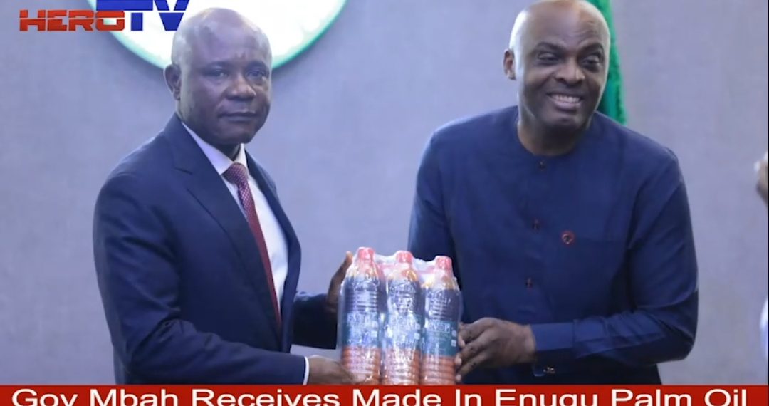 VIDEO: Gov. Mbah Receives EUPPL Palm Oil As Company Hits Market With ‘Made In Enugu’ Oil