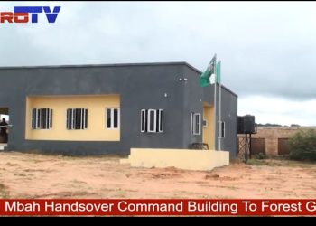 VIDEO: ENUGU GOV, MBAH HANDOVER COMMAND BUILDING BLOCK TO STATE FOREST GUARD IN UDI